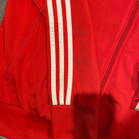 Adidas Originals Firebird Red Track Jacket Size Large FM3811 - Picture 6 of 6